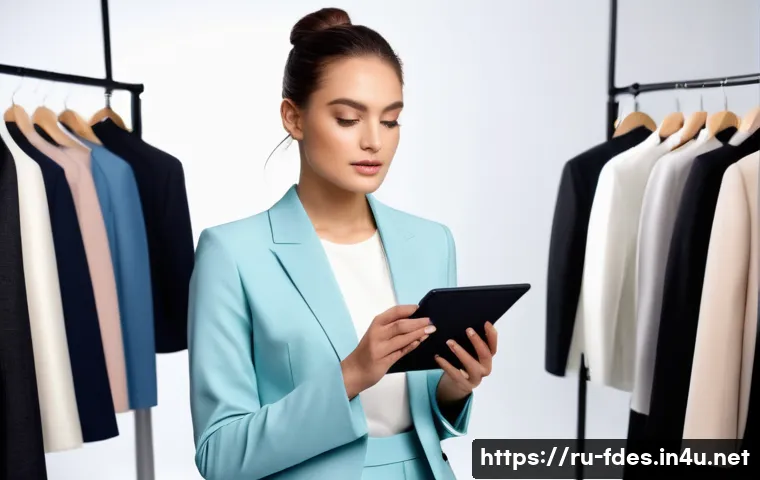 패션 코디네이터 연봉과 경력의 상관관계 - A dynamic and inspiring scene of a young, enthusiastic female fashion coordinator, in her early twen...