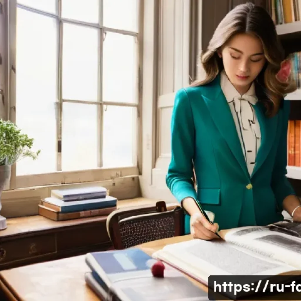 패션 코디네이터 학습 자료 추천 - **Prompt for an Aspiring Stylist's Study Nook:**
    "A visually rich, highly detailed photograph of...