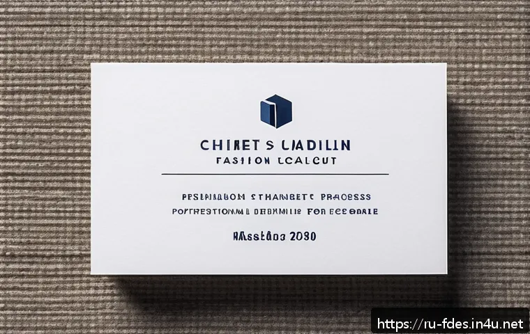 패션 코디네이터의 명함 디자인 관련 이미지 2